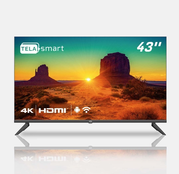 Smart TV LED 43″ HQ Conversor Digital Externo 3 HDMI 2 USB WI-FI Android 11 Design Slim