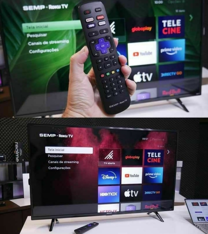 Smart TV LED 43″ FULL HD Semp 43R5500 – Roku, Wifi, USB