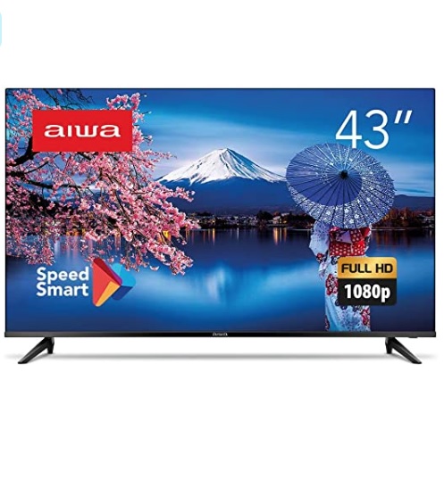 SmartTV Aiwa 43” Full HD, Borda Ultrafina, HDR10, Dolby Áudio – AWS-TV-43-BL-01