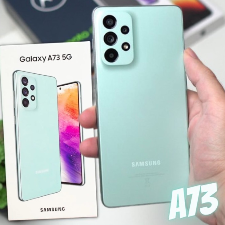 Smartphone Samsung Galaxy A73 5G, 8GB RAM, 128GB, Dual Chip, Tela Infinita de 6.7″ Verde
