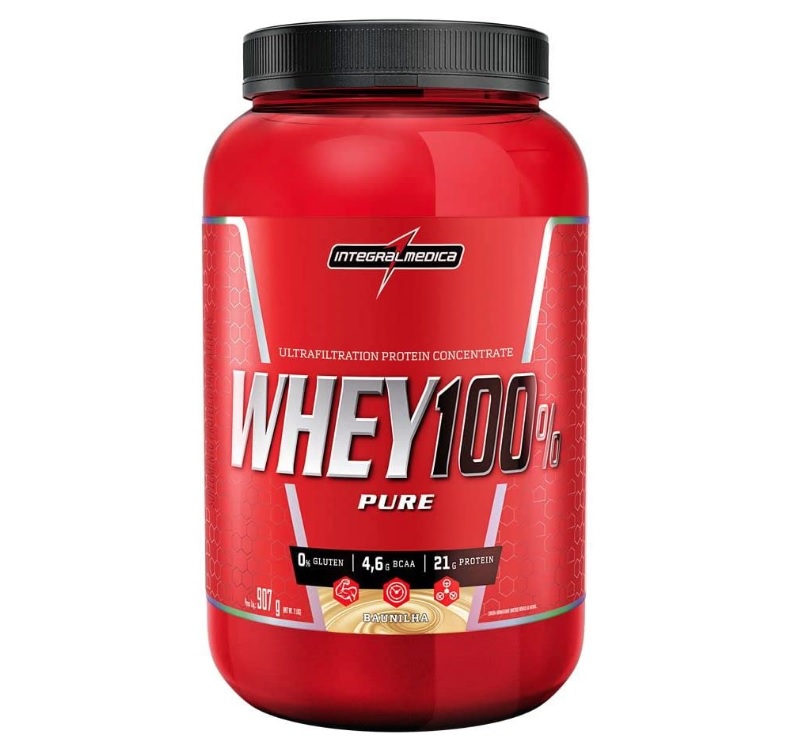Super Whey 100% Pure Integral Médica Baunilha 907g