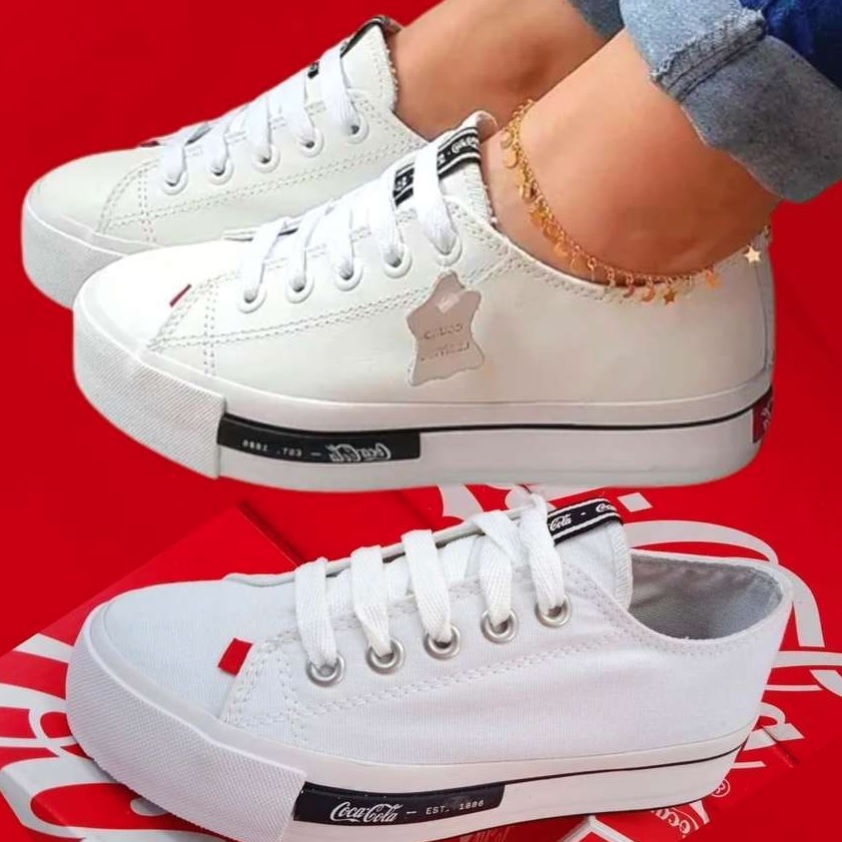 Tênis Daytona Plataforma Canvas, Coca-Cola Shoes, feminino