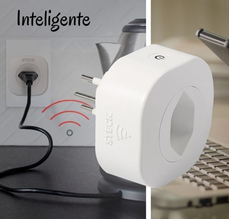 Tomada Inteligente Smarteck, 10A, Bivolt, compatível com Alexa