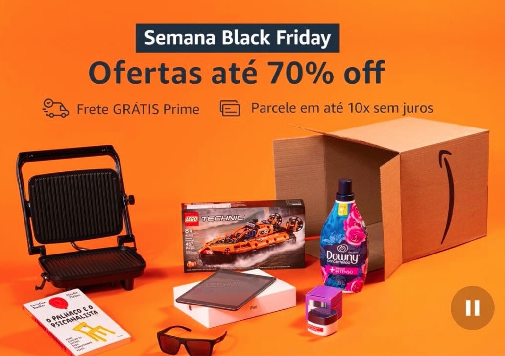 Várias ofertas com até 70% de desconto BLACK FRIDAY Amazon
