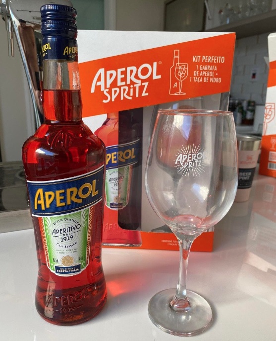 Aperitivo Aperol 750 ml + TAÇA