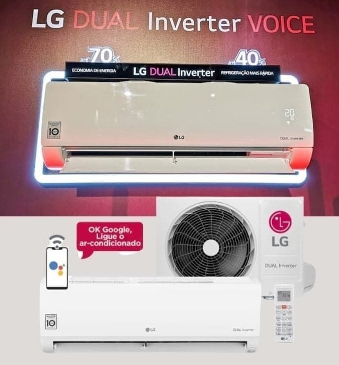 Ar Condicionado Split LG 12000 BTUs Dual Inverter Voice Quente/Frio 220V  S4-W12JA31B - Ar Condicionado Split - Magazine Luiza