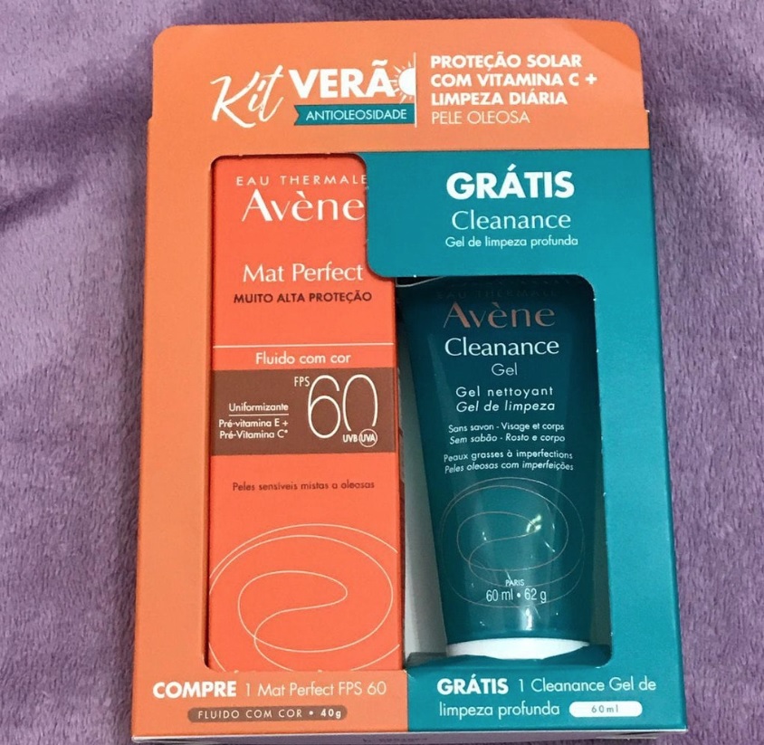 Avene Kit Protetor Solar com Cor + Gel de Limpeza – Avène