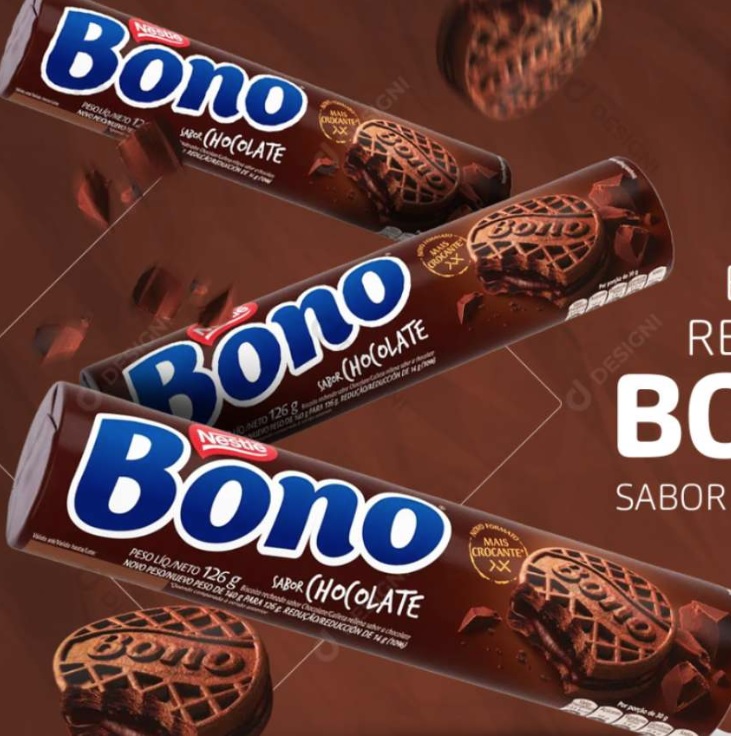 Biscoito BONO Recheado Chocolate 126g