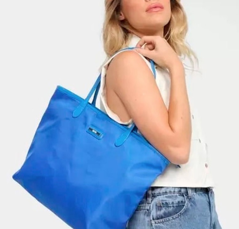 Bolsa Santa Lolla Shopper Alça Fina Nylon Feminina