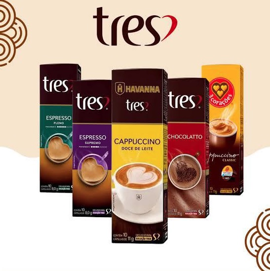 CÁPSULA DE CAPPUCCINO CLASSIC TRES, 3CORAÇÕES