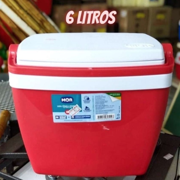 Caixa Térmica 6 Litros Vermelha Mor