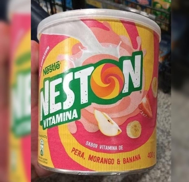 Cereal Infantil, Neston, Vitamina Morango Pêra e Banana, 400g