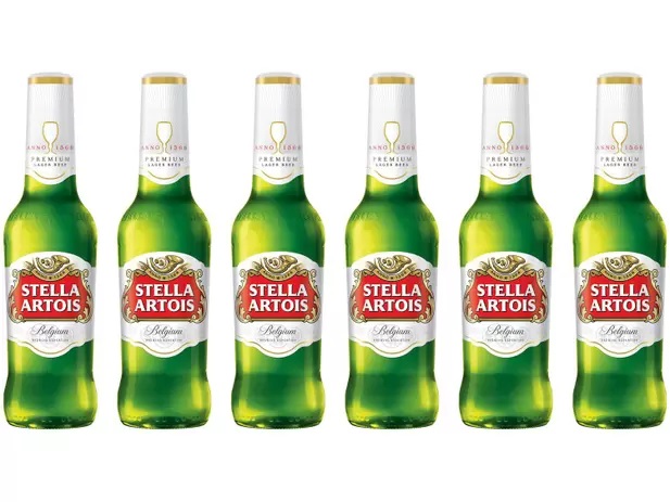 Cerveja Stella Artois Lager 6 Unidades – Long Neck 330ml