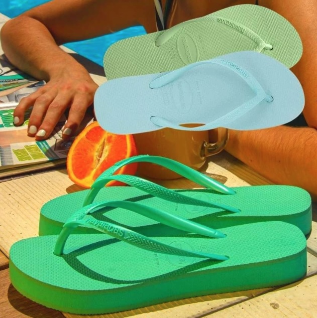 Chinelo SANDALIAS HAVAIANAS SLIM FLATFORM FC, Havaianas, feminino