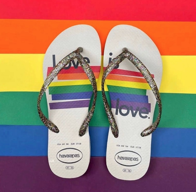 Chinelo SANDALIAS HAVAIANAS SLIM PRIDE II, Havaianas, feminino