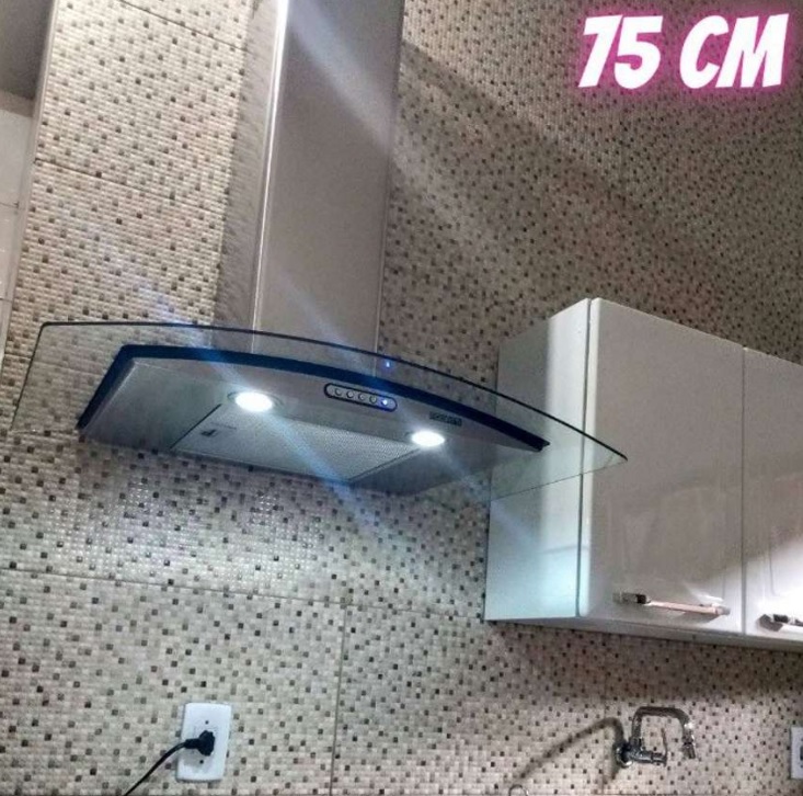 Coifa de Parede Fogatti Inox 75cm 3 Velocidades