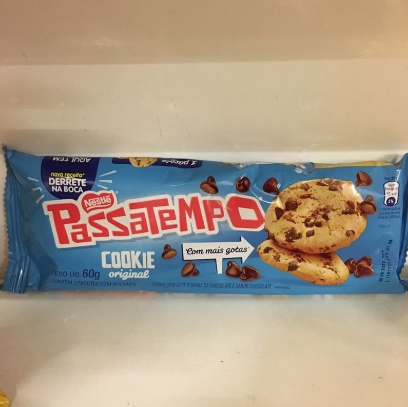 Cookie PASSATEMPO Leite com Gotas de Chocolate 60g