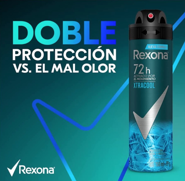 Desodorante Antitranspirante Aerosol Masculino Rexona Extracool 72 horas 150ml