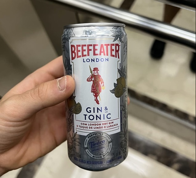 Drink Pronto Beefeater Gin e Tônica Antarctica 269ml Lata
