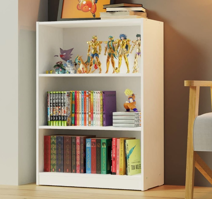 Estante Livreiro Com 3 Nichos Branco 6907 Madesa