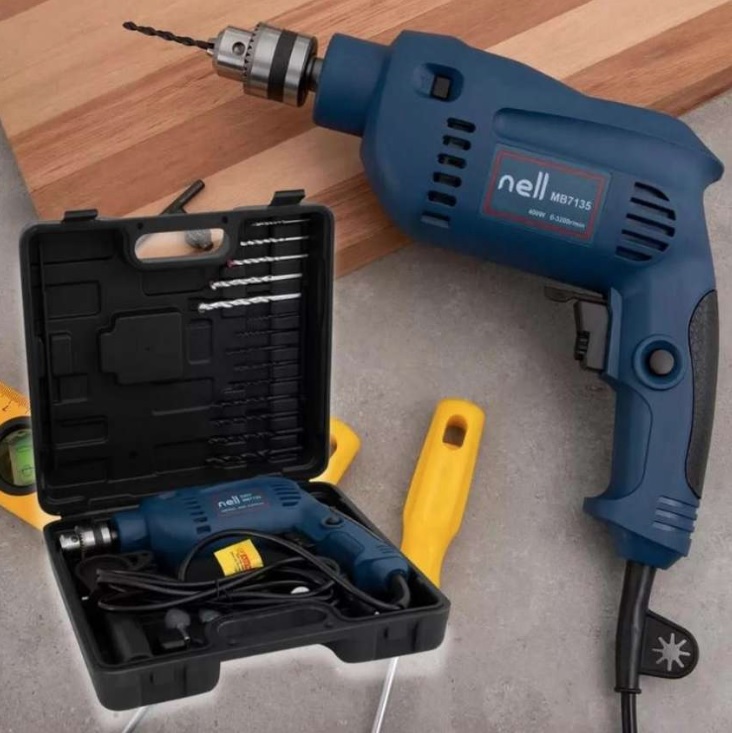 Furadeira de Impacto Nell 400W Velocidade Variável