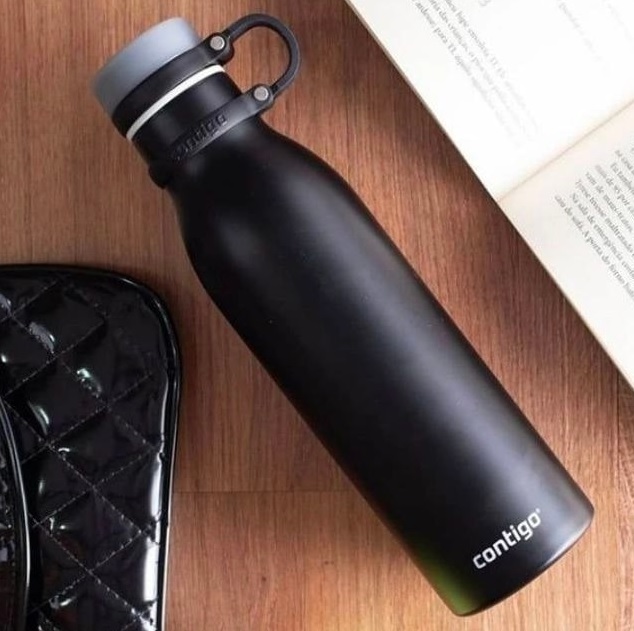 Garrafa Térmica Contigo Matterhorn Matter Black 591ml