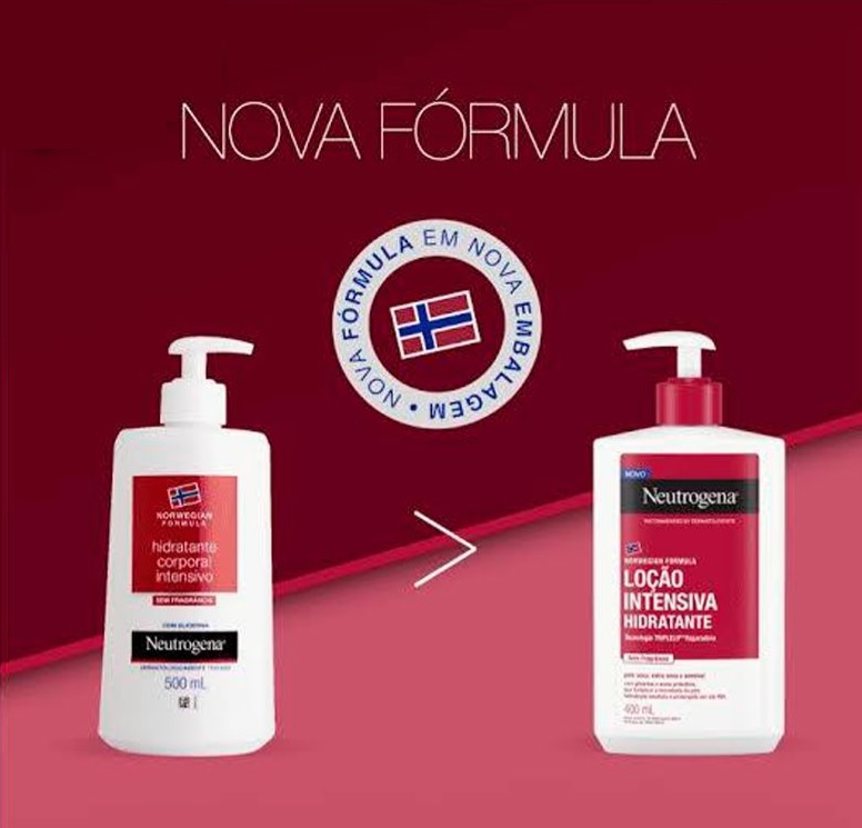 Hidratante Corporal Neutrogena Norwegian Formula Intensivo sem Fragrância 400ml