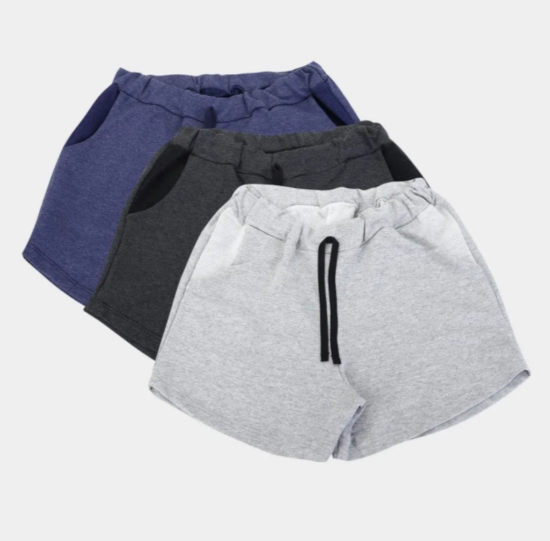 Kit Short Básico Feminino c/ 3 Peças – Básicos