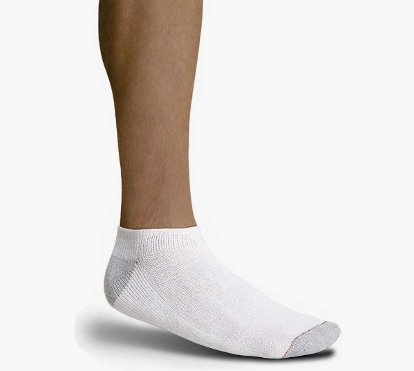 Kit 6 Pares de Meias Esportivas Sapatilha, Hanes, Unissex, Branco, 37-44