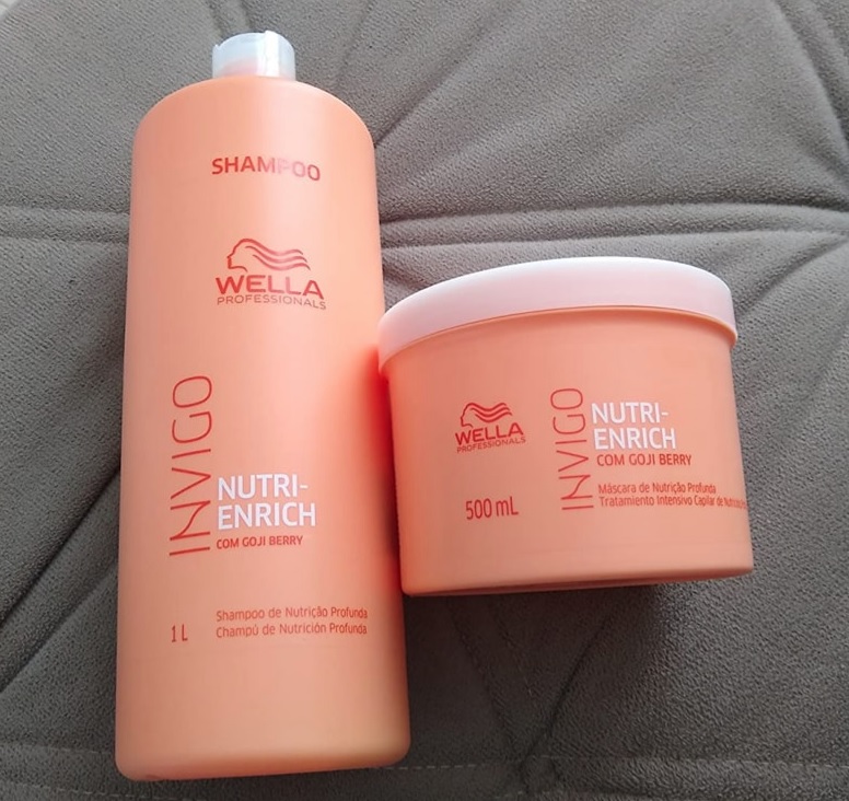 Kit Shampoo e Máscara Wella Nutri Enrich Invigo