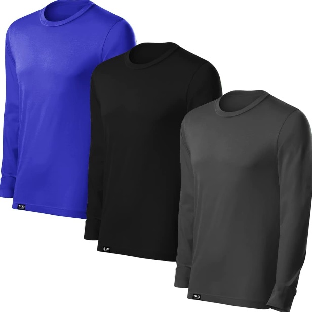Kit com 3 Camisetas Proteção Solar Uv 50 Ice Tecido Gelado – Slim Fitness