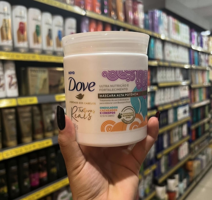 Mascara de Tratamento Dove Texturas Reais Ondulados, Cacheados e Crespos 500gr
