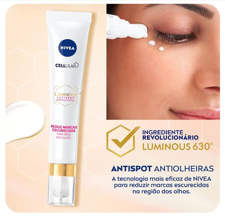 NIVEA Antiolheiras Luminous 630 – Reduz as Marcas Escurecidas – 15ml