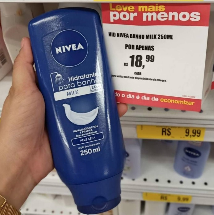 NIVEA Hidratante para Banho Milk 250ml