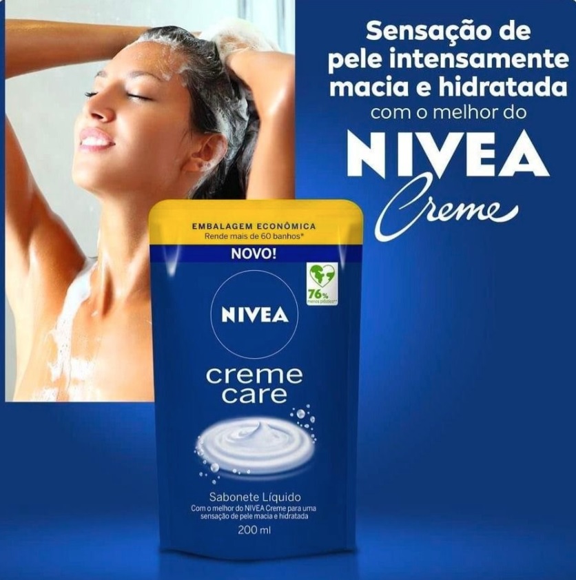NIVEA Sabonete Líquido Refil Creme Care 200ml