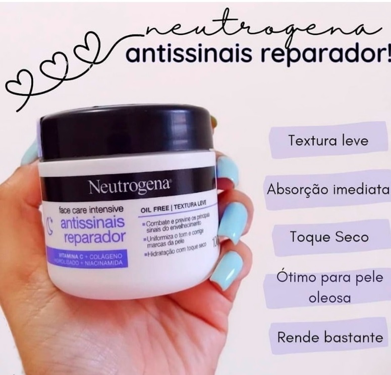 Neutrogena® Face Care Intensive Antissinais Reparador 100G, Neutrogena