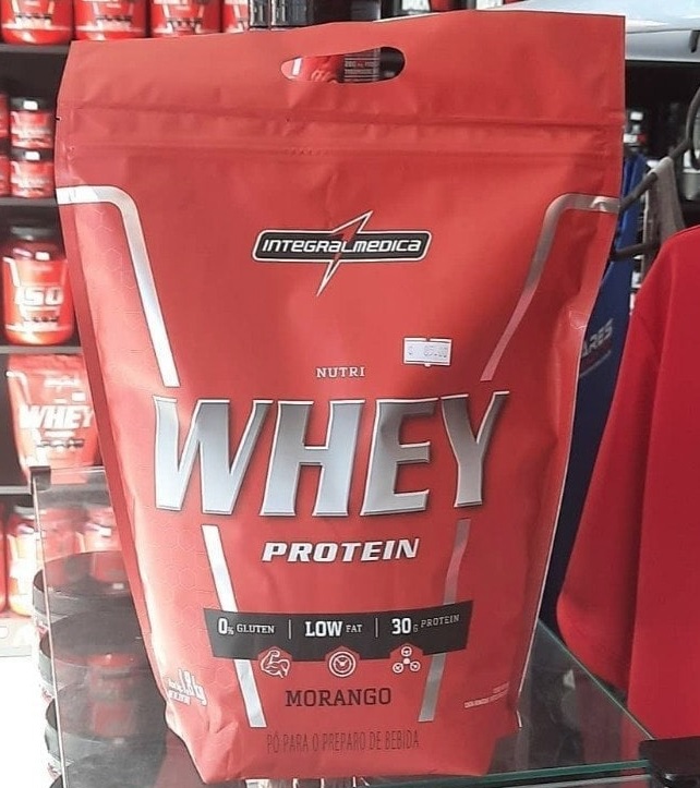 Nutriwhey Pouch 1.8Kg Morango, Integralmedica