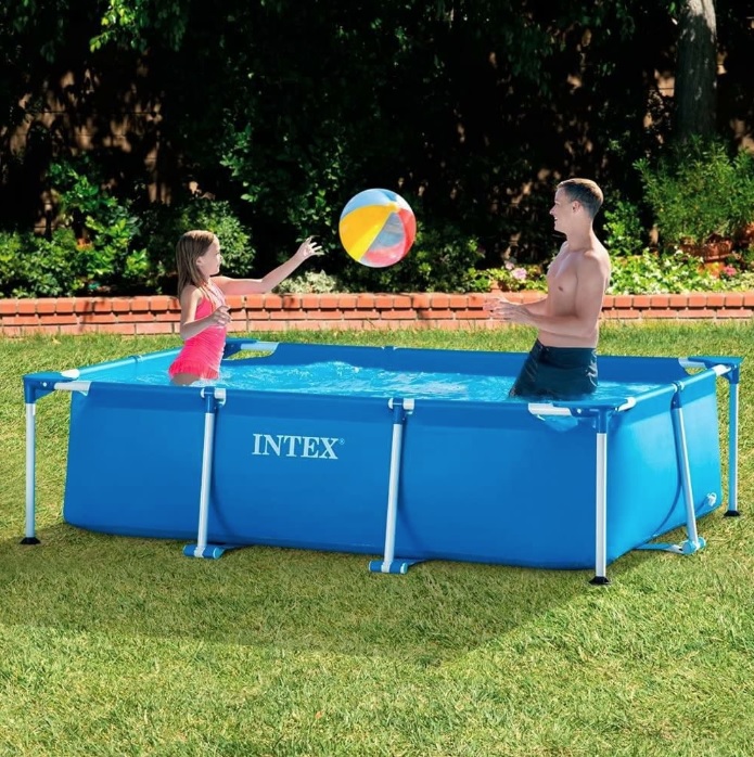 Piscina De Armação Retangular 1.662 L Intex