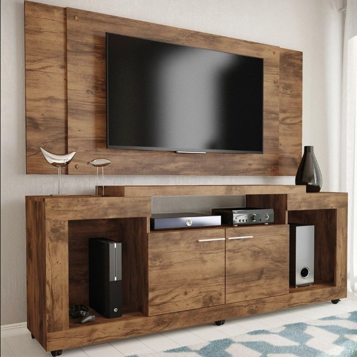 Rack com Painel para TV até 55” 2 Portas – Caemmun Sense Elegance