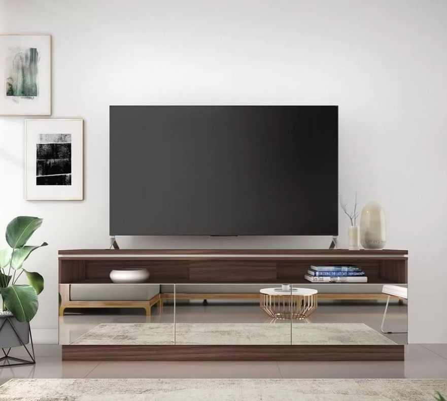 Rack para TV até 82” 3 Portas Colibri Ubatuba