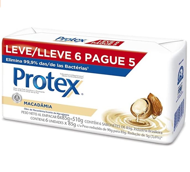 Sabonete em Barra Protex Nutri Protect Macadâmia 85g Promo Leve 6 Pague 5, Protex, 85G