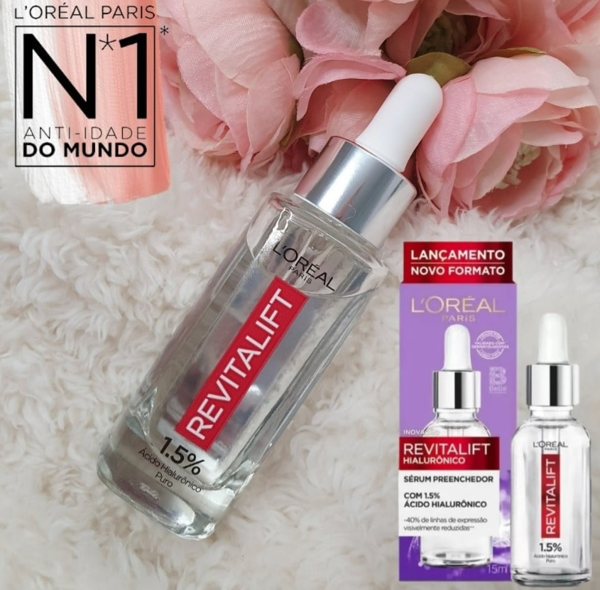 Sérum Preenchedor Facial Anti-idade L’Oréal Paris Revitalift Hialurônico, 15ml, , Cor: Incolor