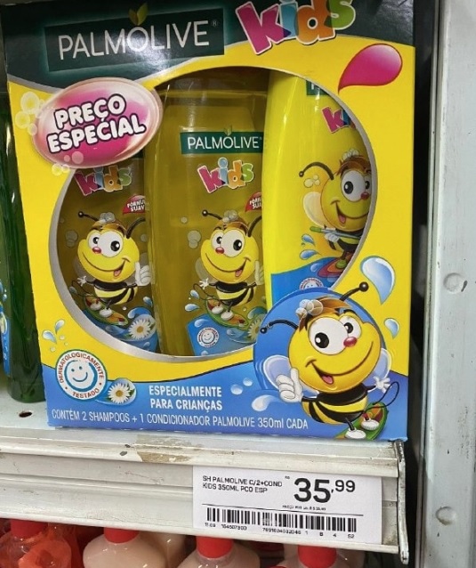 Shampoo e Condicionador Palmolive Naturals Kids Todo Tipo de Cabelo 350ml Promo Leve 2 Shampoos + 1 Condicionador