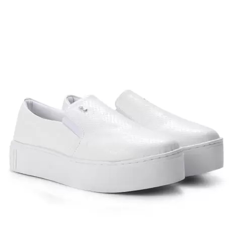 Slip On Santa Lolla Cobra Natural Caixa Alta Feminino