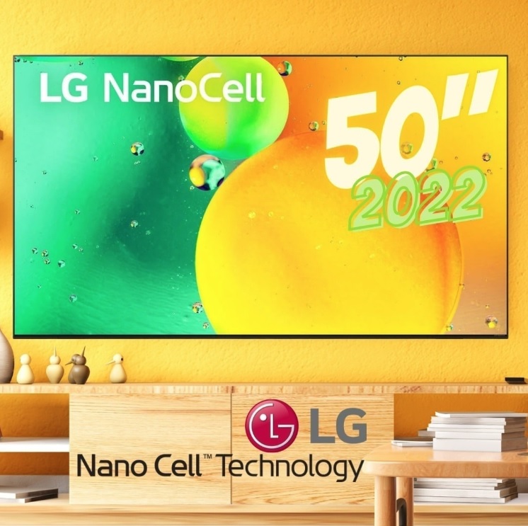 Smart TV 50″ LG 4K NanoCell 50NANO75 HDMI 2.0 Nvidia GEFORCE NOW ThinQ AI Smart Magic Google Alexa