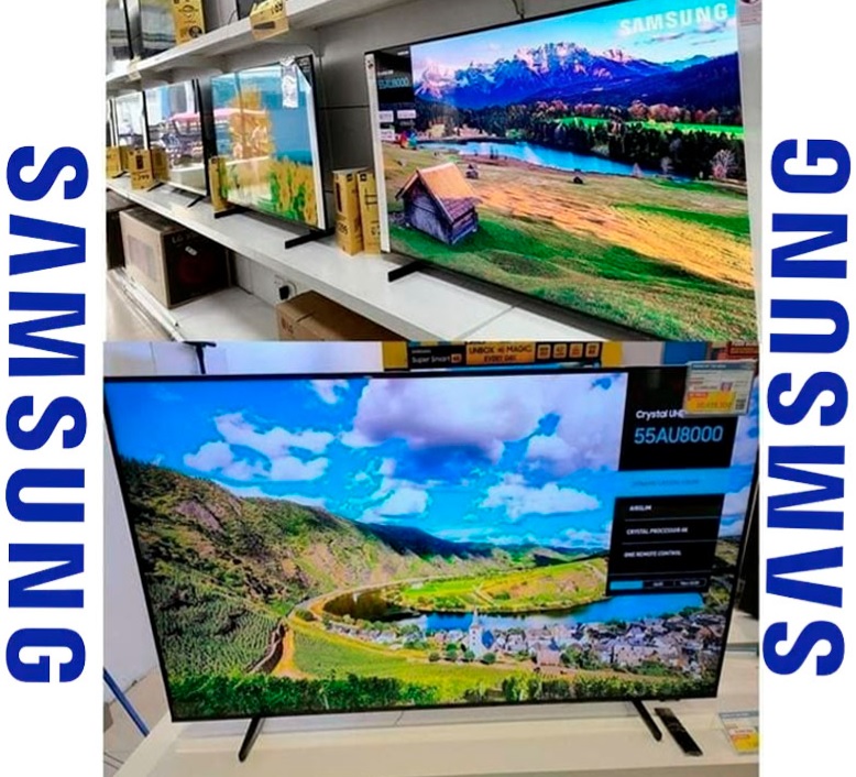Smart TV LED 55″ 4K UHD Samsung UN55AU7700 – Wifi, HDMI