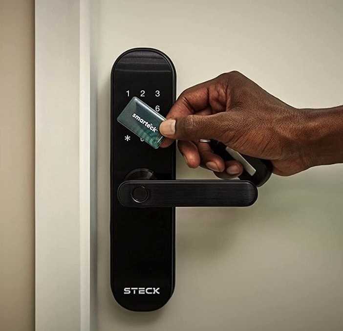 Steck Fechadura Digital Wi-fi Smarteck Preta