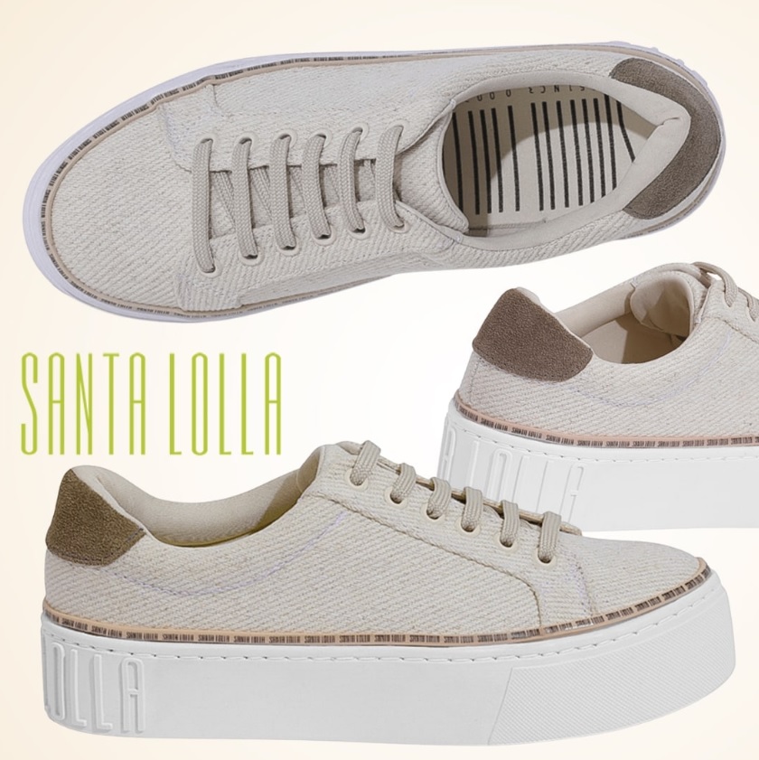 Tênis SANTA LOLLA linha sarja natural