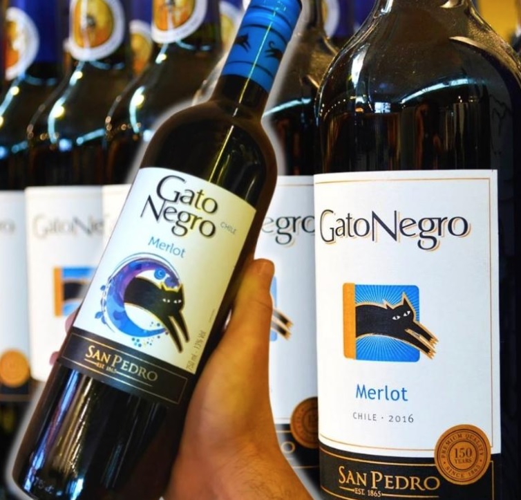 Vinho Gato Negro Merlot 750Ml
