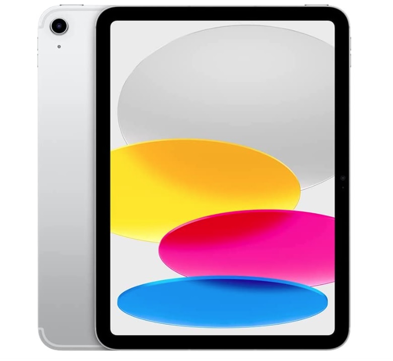 2022 Apple iPad de 10,9 polegadas (Wi-Fi + Cellular, de 64 GB) – Prateado (10ª geração)